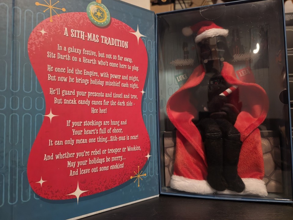 2026 Star Wars Santa Darth on A Hearth Vader Plush Toy Disney Parks ...