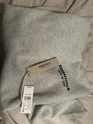 Felpa con cappuccio Essentials Fear Of God taglia media tasche laterali