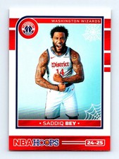 #49 2024-25 Hoops Haunted BASE Saddiq Bey Washington Wizards