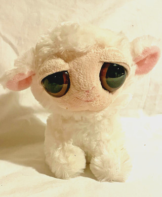 Aurora Big eyed Lamb Sheep Plush Stuffed Animal 5 