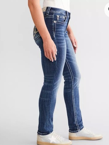 Miss Me Jeans Women's 34 X30 Curvy Ankle Skinny Embellished Denim - Picture 5 of 19