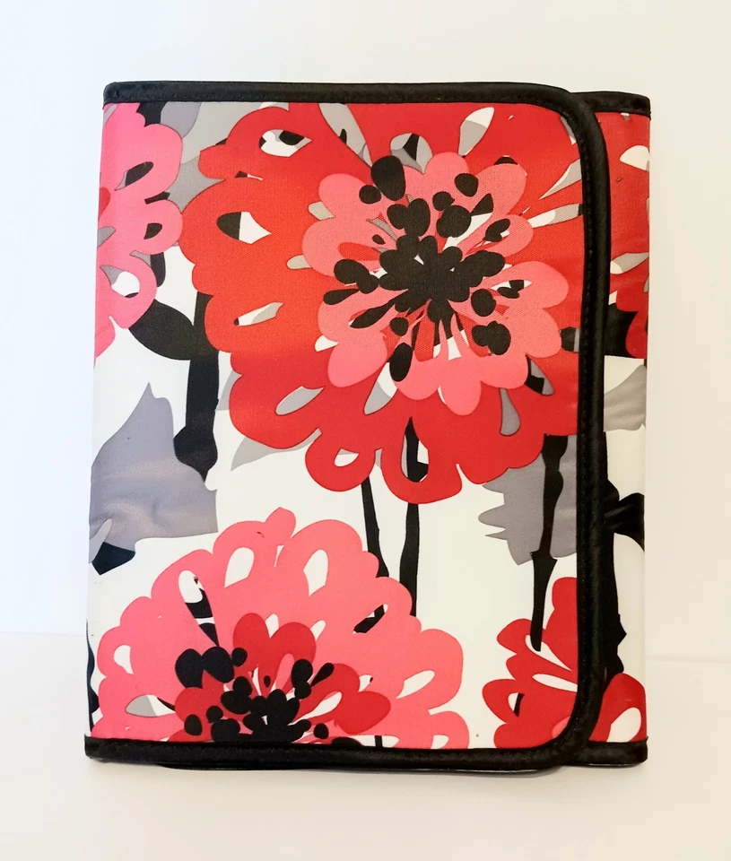 Thirty One BOLD BLOOM Tri-Fold Organizer iPad or Tablet Case With Pockets NWOT - Image 3 of 4