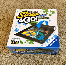 Ravensburger New Puzzle Stow Go Felt Mat, Black, Up to 1500 Pieces
