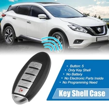 Car Key Fob Shell 5 Button Keyless Entry Housing for Nissan Maxima 2013 - 2018