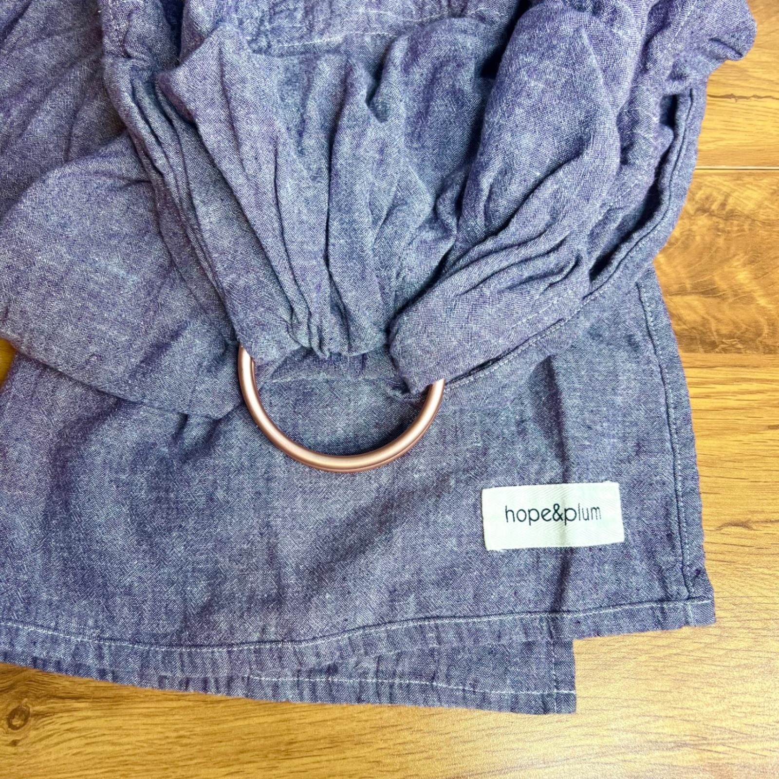 Hope&Plum Huckleberry Ring Sling Hemp Organic Cotton Baby Carrier 8-35 lbs