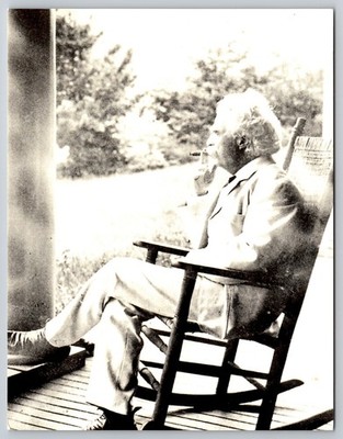Mark Twain Dublin New Hampshire 1906 Rocking Chair Porch Author Postcard