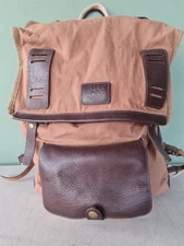 WILL leather goods Hipster Style backpack LEATHER And CANVAS