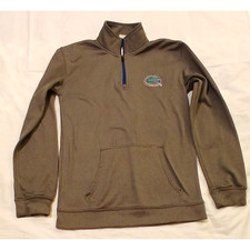 Florida Gators Quarter Zip Pullover Sweatshirt Knights Apparel Mens Small Gray