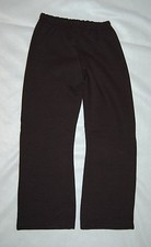 GIRLS Wide Leg SWEATPANTS Hanes Soft Sweats Black xs 4-5