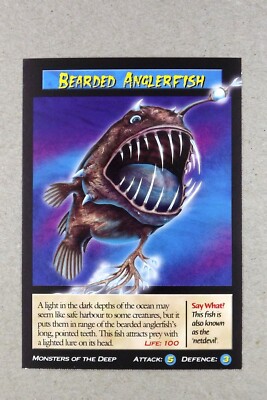 Weird N  Wild Creatures Monsters of the Deep Karte # Bärtiger Seeteufel # 2006