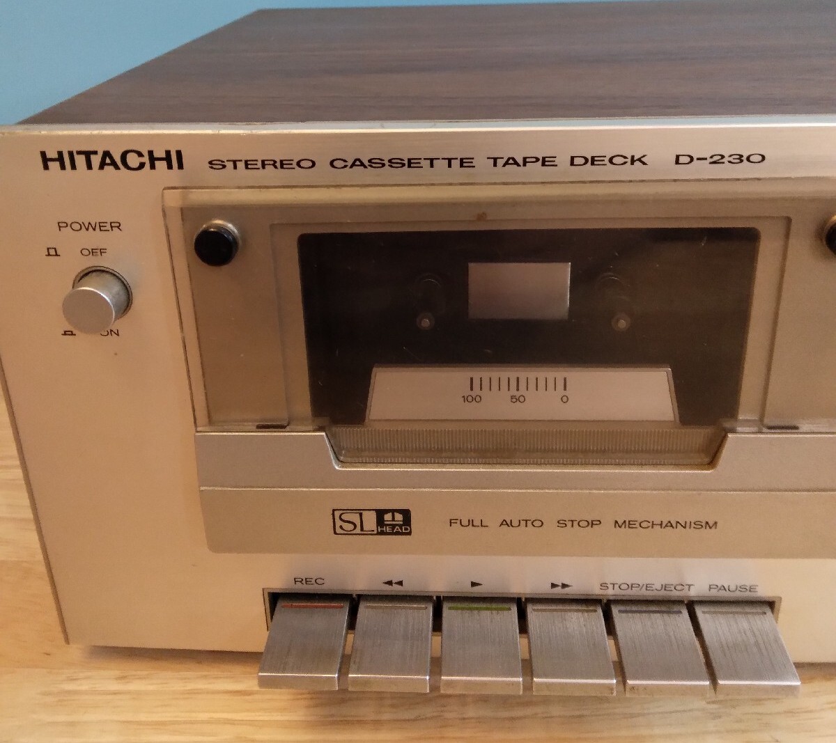 Vintage Hitachi D-230 Stereo Cassette Deck Player/Recorder Parts