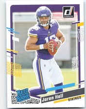 JAREN HALL 367 RATED ROOKIE RC 2023 PANINI DONRUSS FOOTBALL VIKINGS