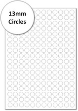 Image of Round Labels on A4 Sheets | Sticky Circle Labels for A4 Laser & Inkjet Printers