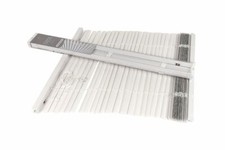 Store Vénitien Intérieur Extérieur Maison Soleil PVC Couleur Blanc 80x175cm Dfh