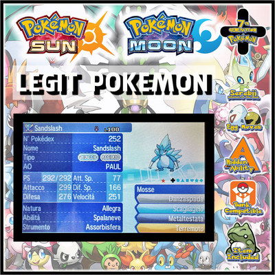 7GEN Legit Pokemon   PERFECT ALOAN SHINY Sandslash Serebii POTW S&M ULTRA HOME