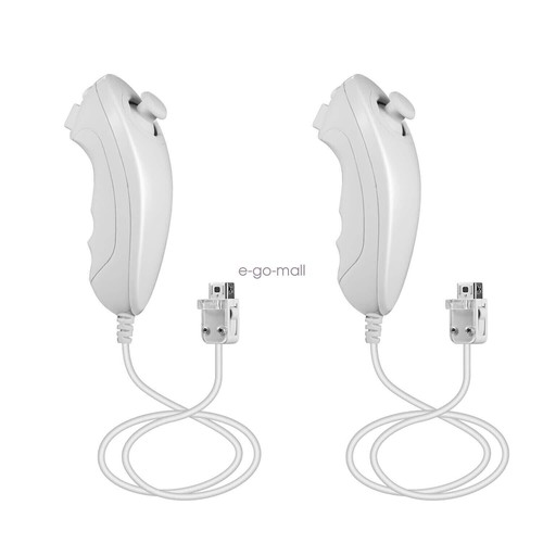 2 Pack Wii Nunchuck of Black Nintendo nunchucks for Nintendo Wii or Wii U Remote - Picture 33 of 52