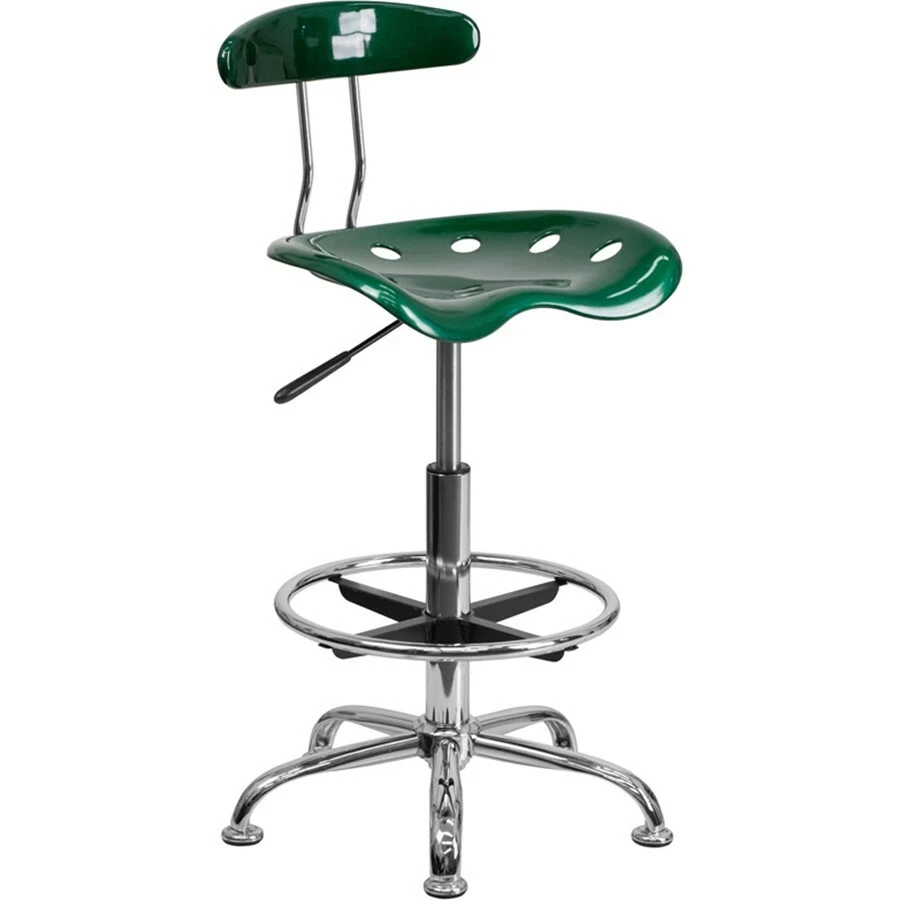 Flash Furniture Green Drafting Stool Green LF 215 GREEN GG