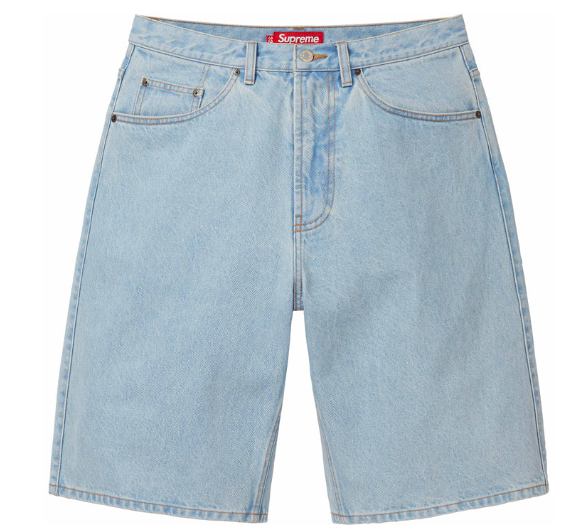 Supreme Baggy Denim Shorts SS24 Washed Indigo Size 32 Jorts Supreme Baggy Denim Shorts SS24 Washed Indigo Size 32 Jorts