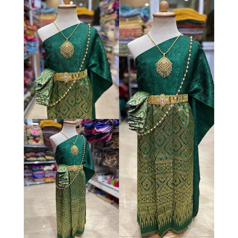 Traditional Princess Girl Thai Kids Dress Thai Dance Costume School  Occasions | eBay