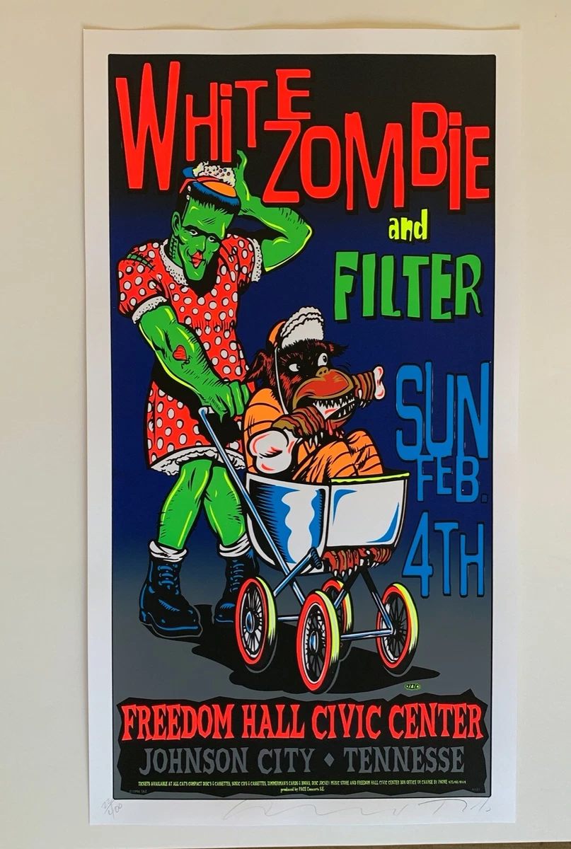 T.A.Z. White Zombie Rock ポスター