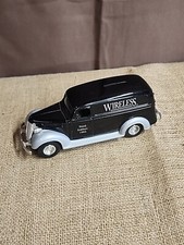 Ertl 1/34 Car Bank Panel Truck Bank WIRELESS Third Edition 1993 Black/Silver