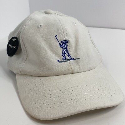 New With Tags Imperial Golf Hat Musketeer Golfing White Adjustable Cap Unique