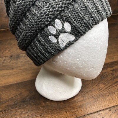 Paw Print Classic CC Beanie‎ Paw Print Embroidered Classic CC Beanie | eBay main image 3