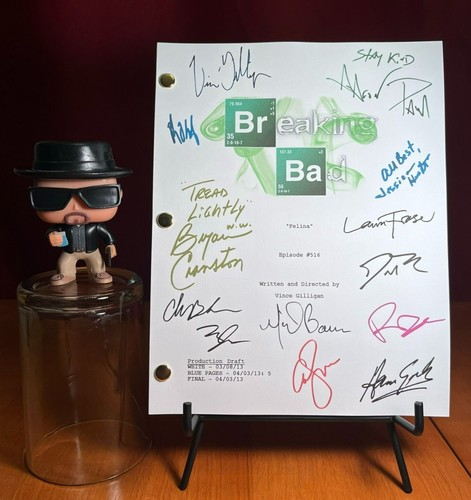 Breaking Bad Series Finale Script Cast-Signed- Autograph Reprints- Felina Script - Picture 1 of 8