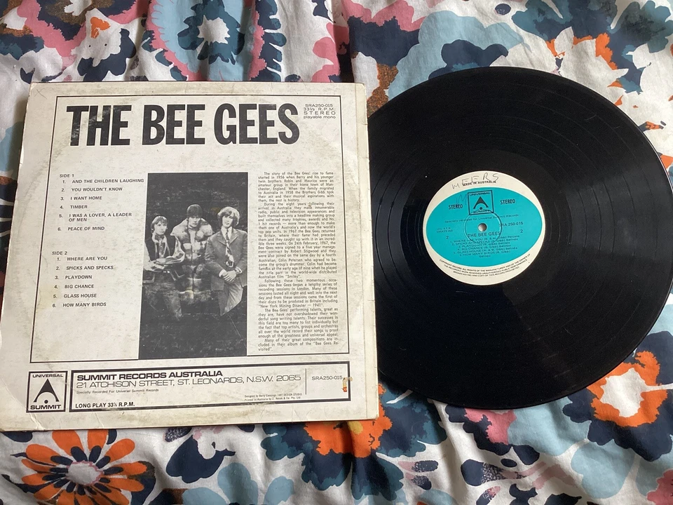 Bee Gees Bee Gees Self Titled Compilation  Vinyl LP Spicks And Specks. - Image 2 of 2