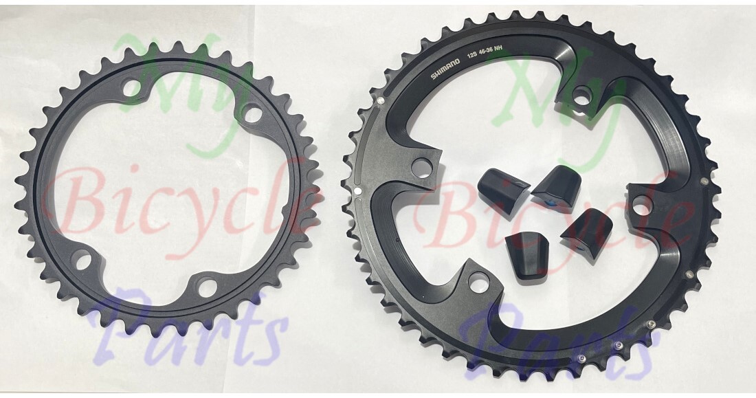 Shimano Ultegra FC-R8100 12 Speed 46T+36T NH Chainring New Take Off READ