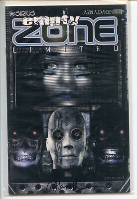 Jason Shawn Alexander EMPTY ZONE #1 Limited SIGNED w COA  VF+ 1997 Sirius Archiv