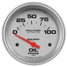 Autometer 4427 Ultra-lite Oil Pressure Gauge 2-58 In. Electrical Autometer 4427 Ultra-lite Oil Pressure Gauge 2-58 In. Electrical