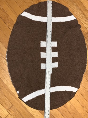 Manta/Lovey de fútbol americano de chenilla reversible Mud Pie - Imagen 4 de 5