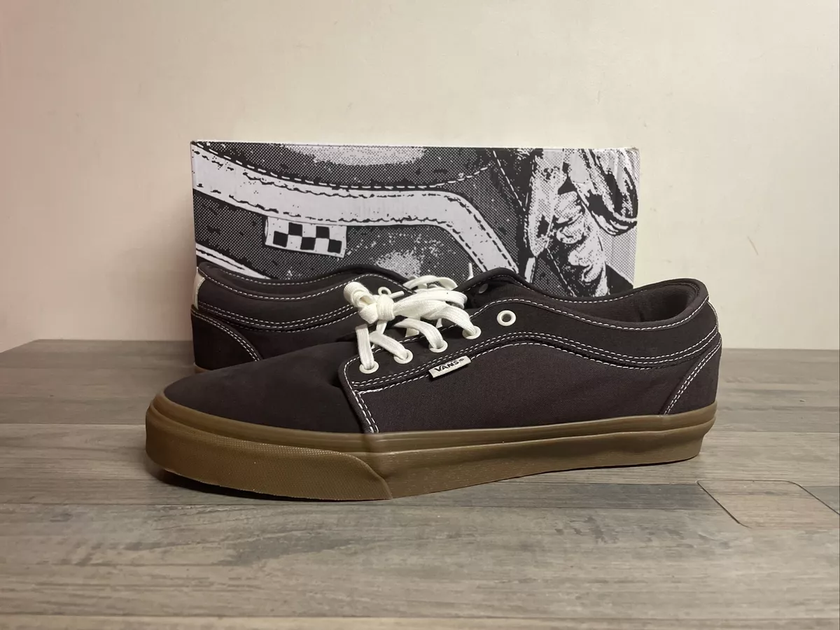 Vans Skate Chukka Low Suede Gum Chocolate Brown White Shoes Men s