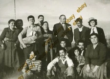 #51271 Greece 1940s [?].Friends & neighbors &... a sheep. Photo