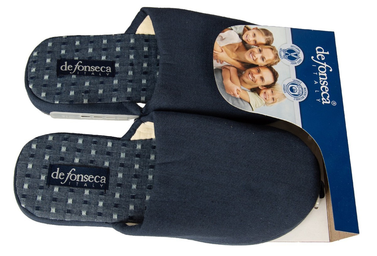 Defonseca Italian House Slippers Slides Men/Unisex Size 44 Euro Blue NWOB DeFonseca Men main image 4