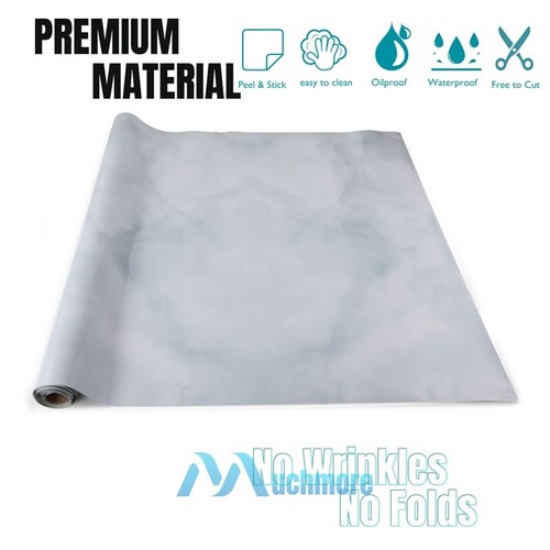 9.9ft Marble Contact Paper Waterproof Self Adhesive Wallpaper Kitchen Countertop - Picture 59 of 77