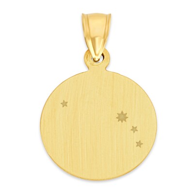 10k Gold Astrologie Münze Anhänger Konstellation Schmuck Astrologie Geschenke für sie