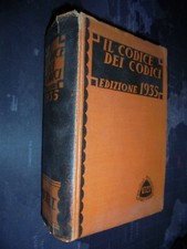 IL CODICE DEI CODICI edizione 1935 UTET codice civile commercio penale procedura