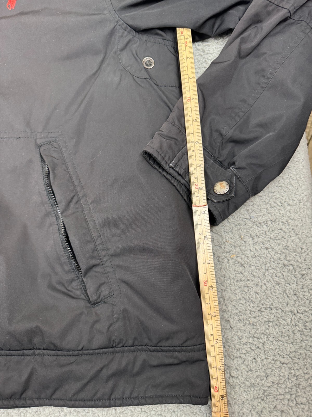 Polo Ralph Lauren giacca donna XL nera full zip pony