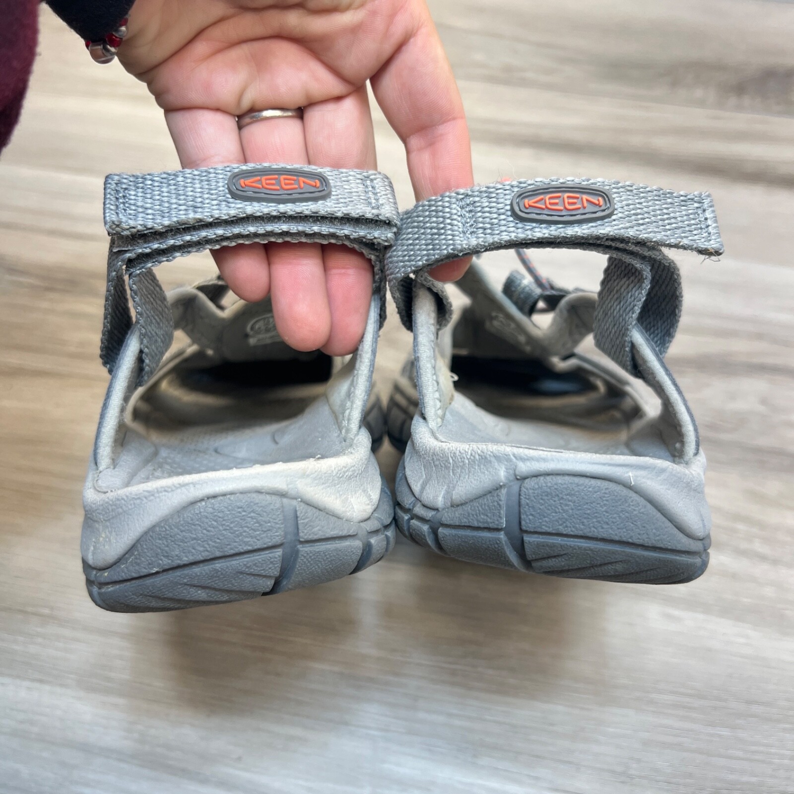 Sandali da pescatore Keen Ravine H2 1023290 da donna grigio acciaio punta chiusa taglia 7 5