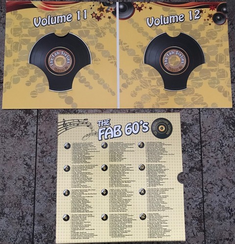 12-Disc The Fab 60's boxed CD set. 192 tracks of Fabulous 60's hits /songs/music - Picture 2 of 3