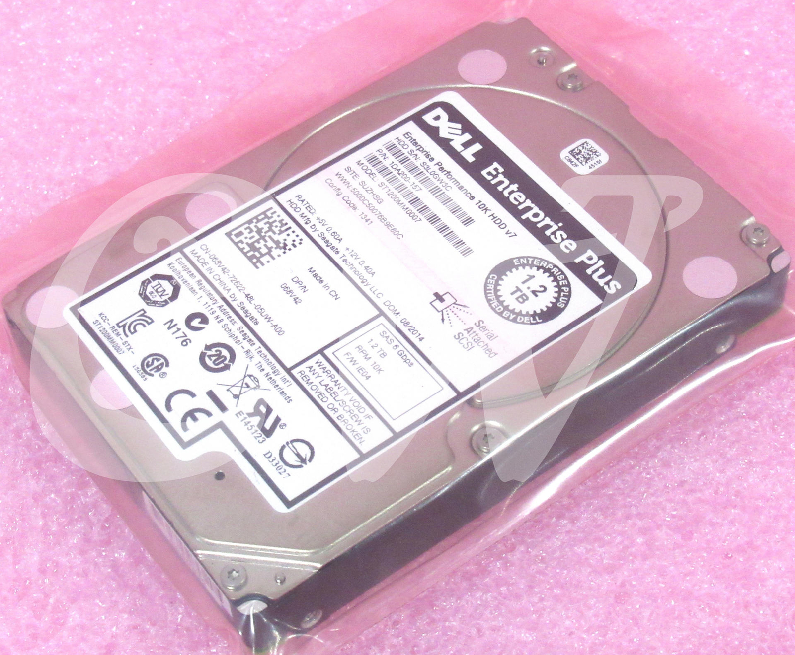 68V42 ST1200MM0007 Dell POWEREDGE 1.2TB 10K RPM 6Gbps 2.5" SAS HDD Hard ...