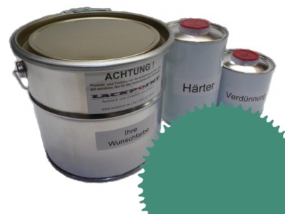5 Liter Set 2K Automotive Paint Ral 6033 Mint Turquoise Acrylic Shiny Lackpoint