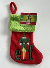 Christmas Mini Stocking The Elf 9"  or Gift Card Holder Embroidered Plush
