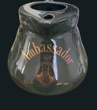 Vtg Italy Ambassador  Whisky Pitcher Jug Water Pub Ceramica E Piola Barware Euc