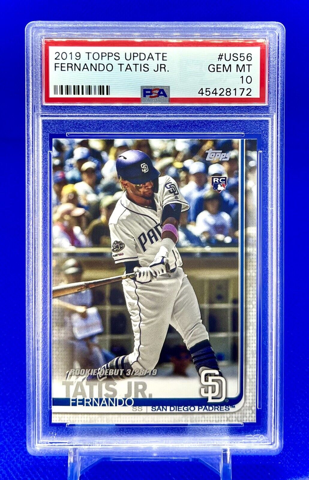 FERNANDO TATIS JR. 2019 TOPPS UPDATE ROOKIE CARD RC #US56 PADRES