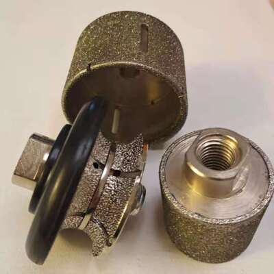 2'' Full-Bullnose 3-1/2'' Granite Marble Porcelain core drill bit grinding drum