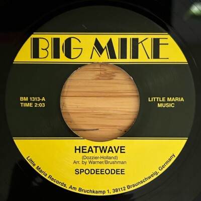 SPODEEODEE ''Heatwave'' RARE! 90's German Rockabilly Revival 45, Big Mike, Indie