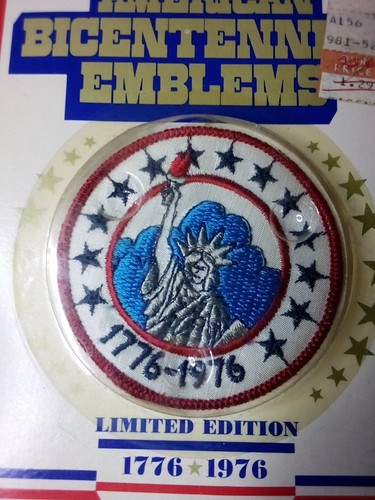 American Bicentennial Emblem Limited Edition Sew On Patch Lot of 2 1776 - 1976 - Picture 3 of 14